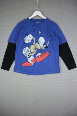Sonic The Hedgehog Youth Large fits Womens Small Sega